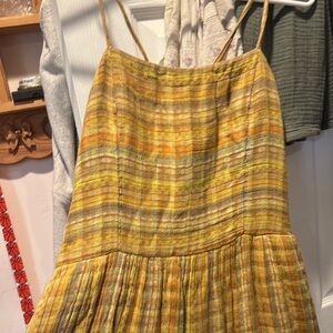 Ace & Jig Yellow Plaid Kennedy Dress